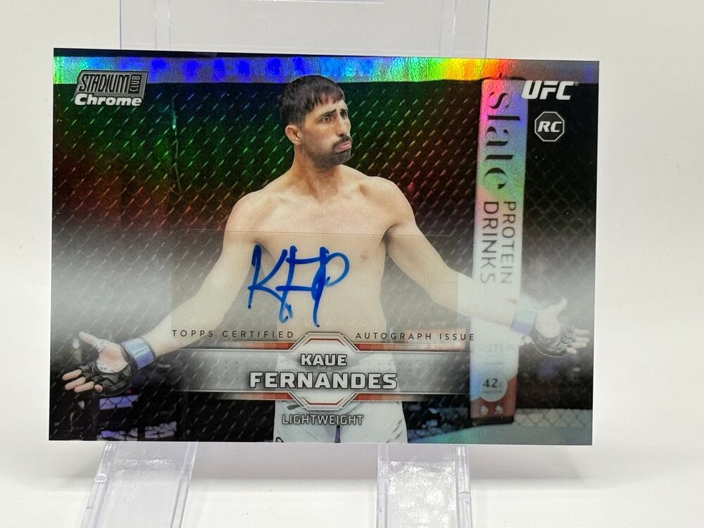 2026 Topps Stadium Club UFC Kaue Fernandes Rookie Chrome Refractor Auto RC